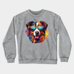 Pawsome Shades: Doggo Design Fun Crewneck Sweatshirt